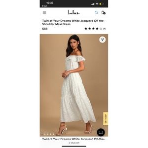 Twirl of Your Dreams Off Shoulder Maxi (Size Medium)